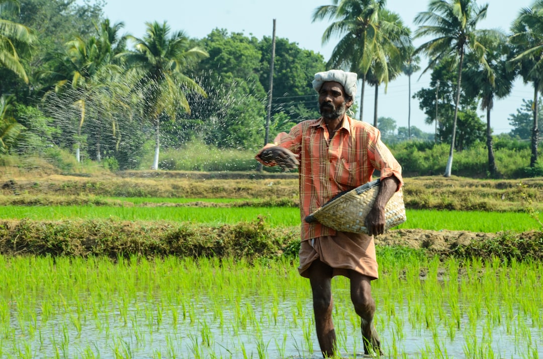Field agronomist supporting farmers